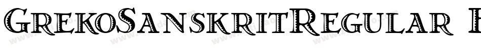 GrekoSanskritRegular-BZJx字体转换