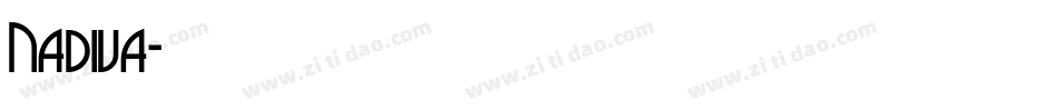 Nadiva字体转换