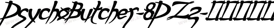 PsychoButcher-8PZz字体转换