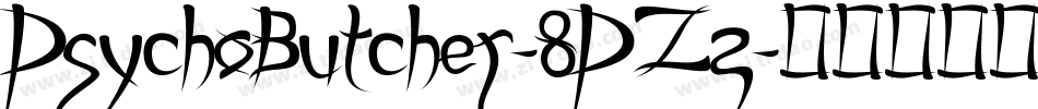 PsychoButcher-8PZz字体转换