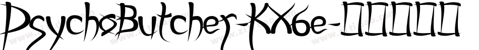 PsychoButcher-KX6e字体转换