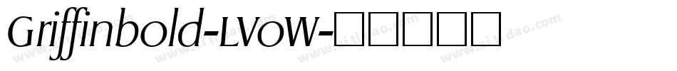 Griffinbold-LVoW字体转换
