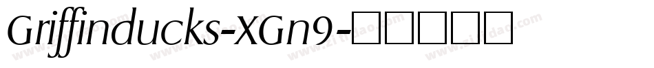 Griffinducks-XGn9字体转换