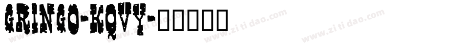 Gringo-KqVy字体转换