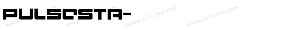 PULSESTA字体转换