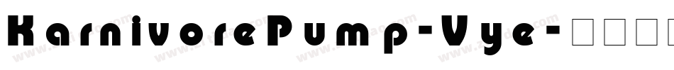 KarnivorePump-Vye字体转换