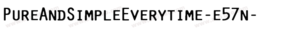 PureAndSimpleEverytime-e57n字体转换