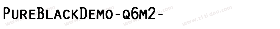 PureBlackDemo-q6m2字体转换
