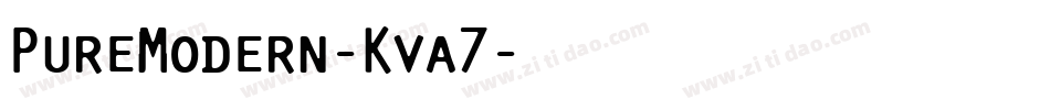 PureModern-Kva7字体转换