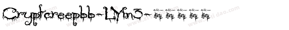 Cryptcreepbb-LYm3字体转换