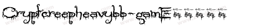 Cryptcreepheavybb-gamE字体转换