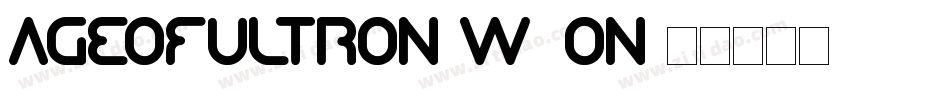 AgeOfUltron-W7on字体转换