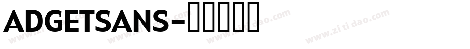 ADGETSANS字体转换