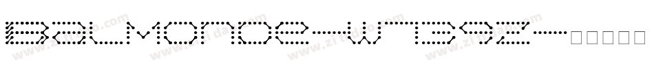 Balmonde-w13qz字体转换