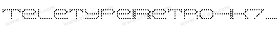 TeletypeRetro-K7JGe字体转换