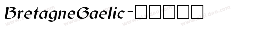 BretagneGaelic字体转换