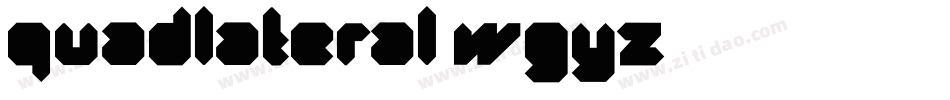 Quadlateral-wGyZ字体转换