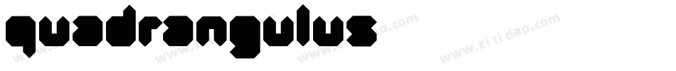 Quadrangulus字体转换