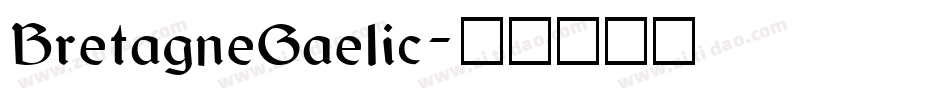 BretagneGaelic字体转换