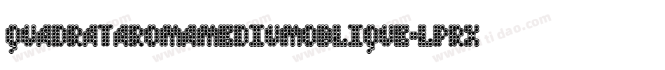 QuadrataromaMediumoblique-lPRX字体转换