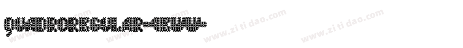 QuadroRegular-4eWW字体转换