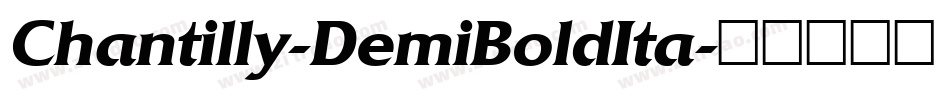 Chantilly-DemiBoldIta字体转换