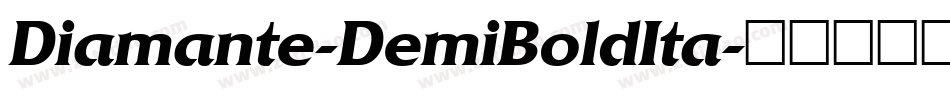 Diamante-DemiBoldIta字体转换