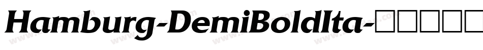 Hamburg-DemiBoldIta字体转换
