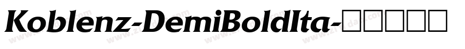 Koblenz-DemiBoldIta字体转换