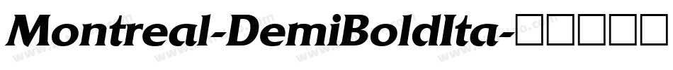 Montreal-DemiBoldIta字体转换
