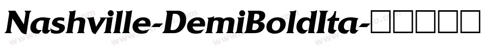 Nashville-DemiBoldIta字体转换