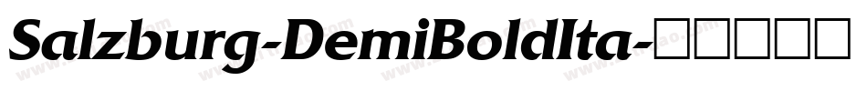 Salzburg-DemiBoldIta字体转换