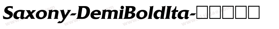 Saxony-DemiBoldIta字体转换