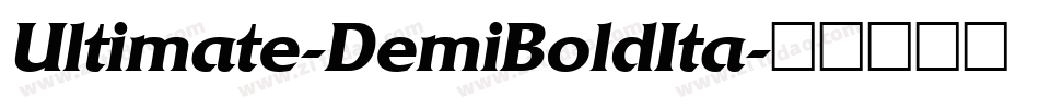 Ultimate-DemiBoldIta字体转换