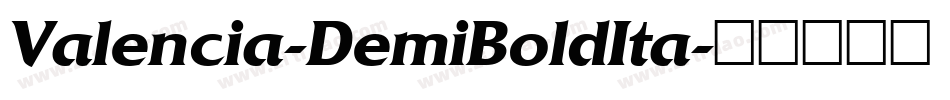 Valencia-DemiBoldIta字体转换