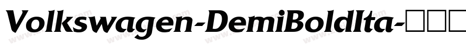 Volkswagen-DemiBoldIta字体转换