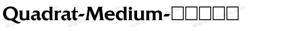 Quadrat-Medium字体转换