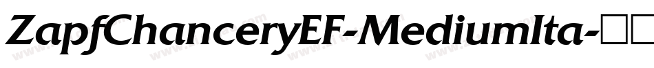ZapfChanceryEF-MediumIta字体转换