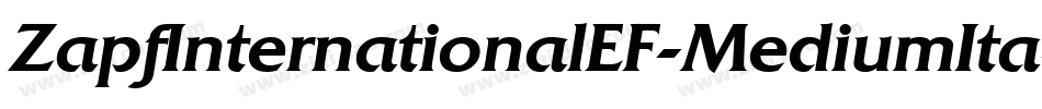 ZapfInternationalEF-MediumIta字体转换