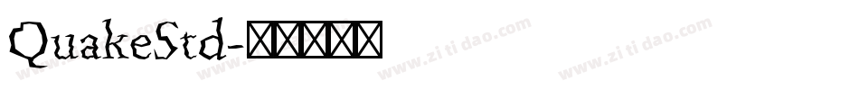 QuakeStd字体转换
