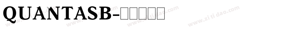 QUANTASB字体转换