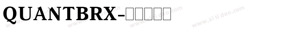 QUANTBRX字体转换
