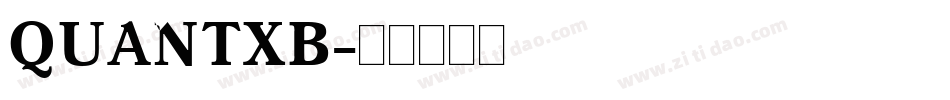 QUANTXB字体转换