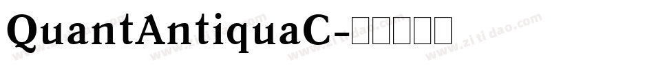 QuantAntiquaC字体转换