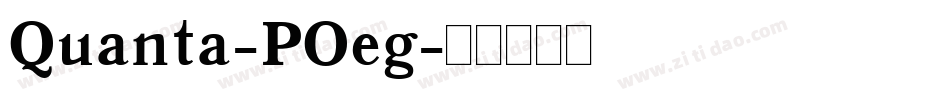 Quanta-POeg字体转换