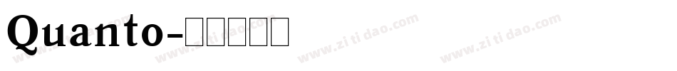 Quanto字体转换