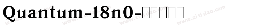 Quantum-18n0字体转换
