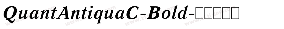 QuantAntiquaC-Bold字体转换