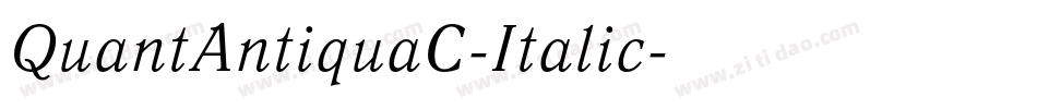 QuantAntiquaC-Italic字体转换