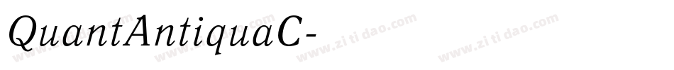QuantAntiquaC字体转换